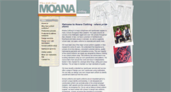 Desktop Screenshot of moanaclothing.co.nz