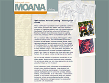 Tablet Screenshot of moanaclothing.co.nz